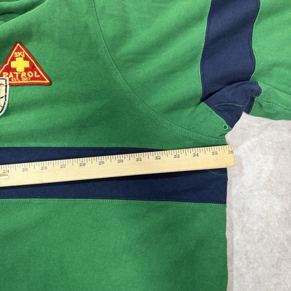 Rare VTG 90s Polo Ralph Lauren Ski Patrol Thermal Lined Rugby Heavy Polo 6XB Big - Picture 7 of 9